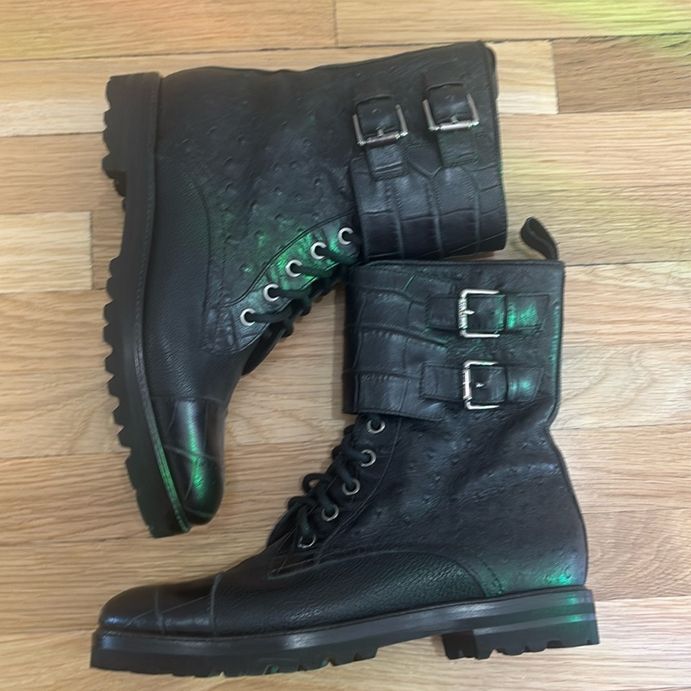 Maxmara Max Mara Leather Lace Up Boots Black size 38 Never Worn